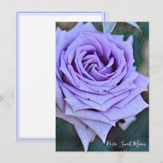 Carte Rosa Sweet Moon: Flat Card