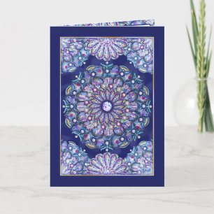Carte Rosace bleue