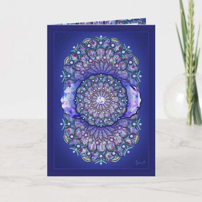 Carte Rosace bleue (Devant)