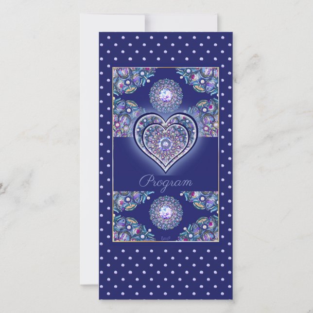 Carte Rosace bleue (Dos)