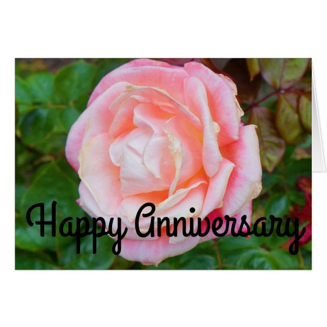 Carte Rose 1 Gemini pour un joyeux anniversaire (Devant horizontal)