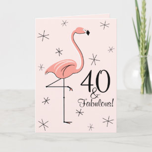 Cartes Rose Flamant D Anniversaire Zazzle Ca