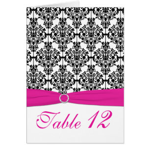 Carte rose, blanche et noire de nombre de Tableau