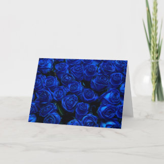Carte Rose bleu