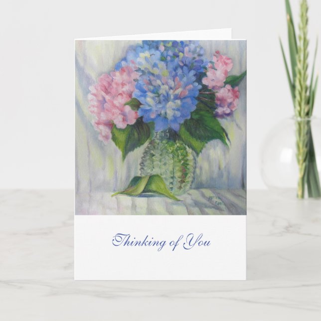 Carte "Rose, bleu, et verre " (Devant)