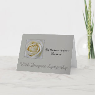 Carte rose Brother loss Sympathy