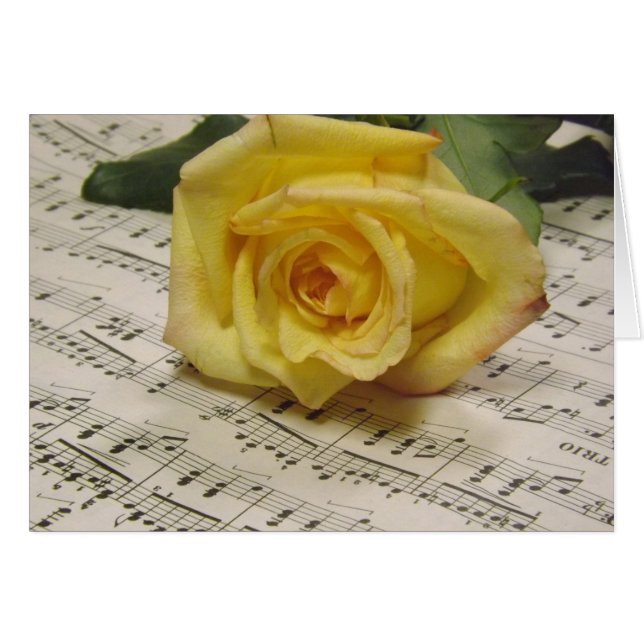 Carte Rose classique (Devant horizontal)