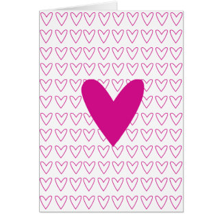 carte rose d'amour de coeur