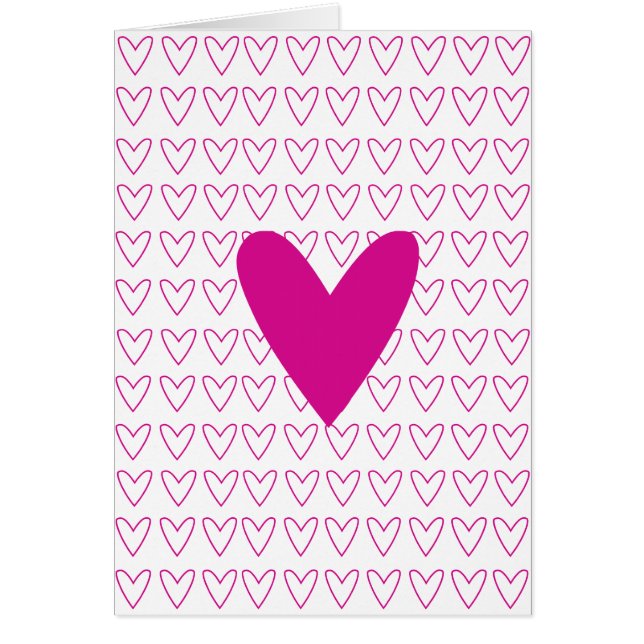 carte rose d'amour de coeur (Devant)