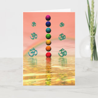 Carte rose de chakras