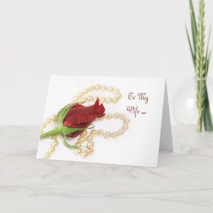 Carte Rose de la femme d'anniversaire