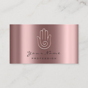 Carte rose de rendez-vous de logo d'or de main de