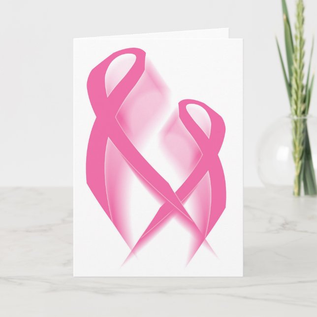Carte rose de rubans (Devant)