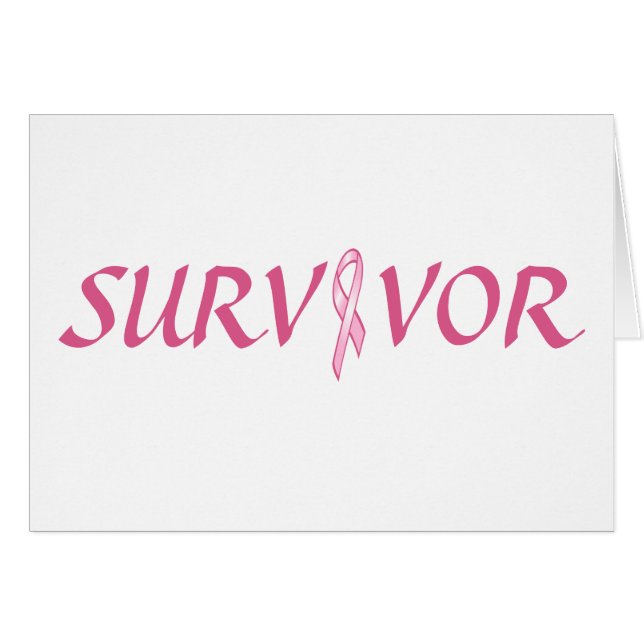 Carte rose de survivant de Ribbbon (Devant horizontal)