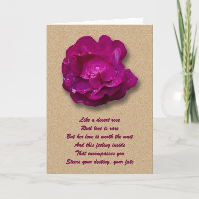 Carte Rose du désert (Devant)