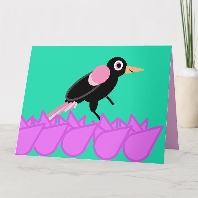 Carte Rose du merle (Devant)