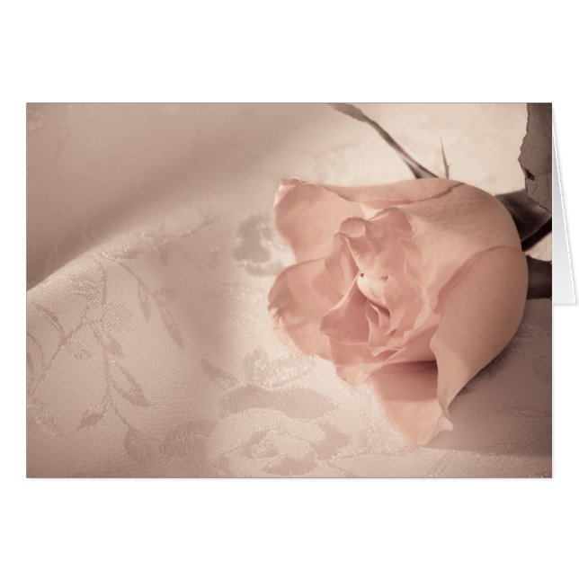 Carte rose élégante pour customiser comme vous vou (Devant horizontal)
