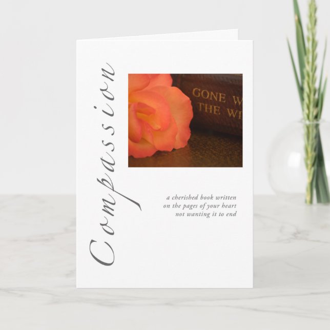 Carte Rose et livre Compassion (Devant)