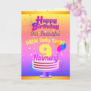 Carte ROSE et OR Joyeux anniversaire   modifiable