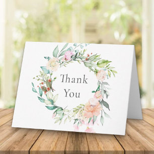 Carte Rose Garland Merci