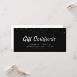 Carte Rose Gold Store Business