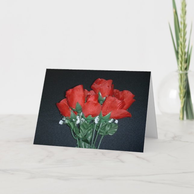 Carte rose gothique (Devant)