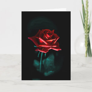 Carte rose gothique simple de Saint-Valentin