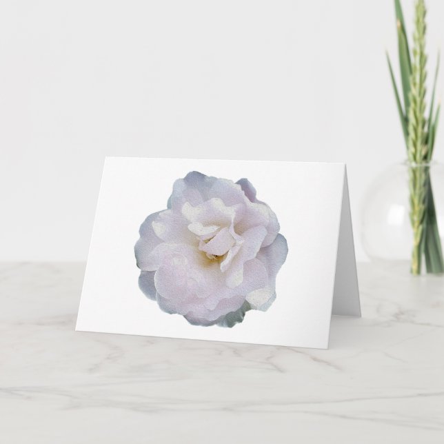 Carte Rose gris rose (Devant)