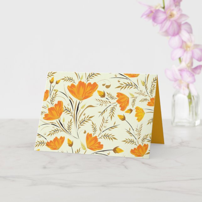 Carte Rose jaune (Orchidée)