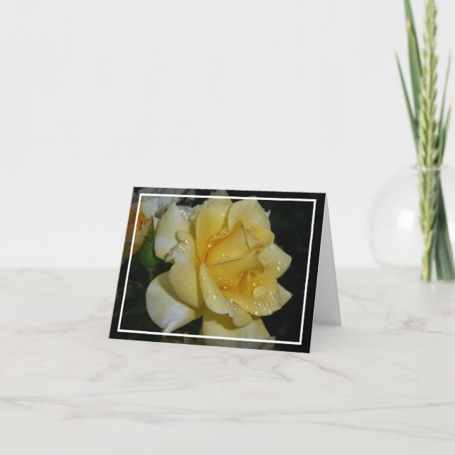 Carte rose jaune (Devant)