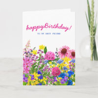 Rose Jaune Bleu Violet Floral Ami Anniversaire
