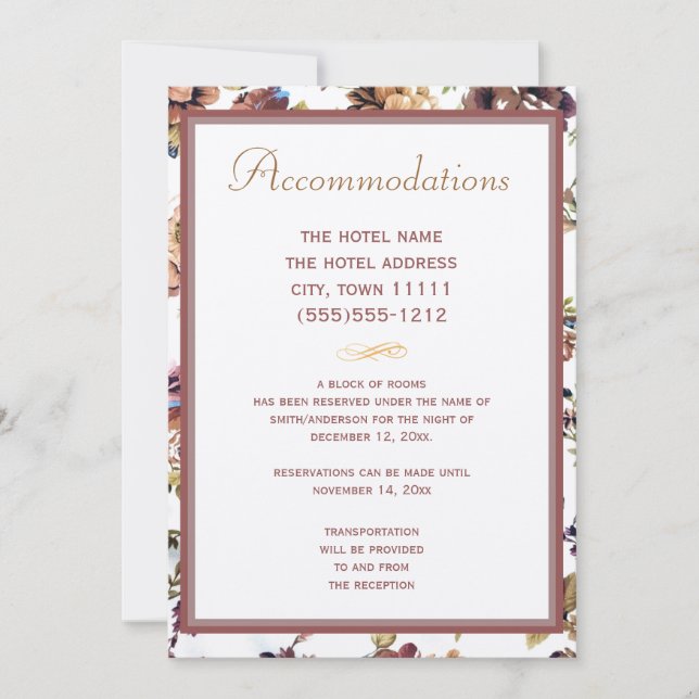Carte Rose Mariage (Devant)