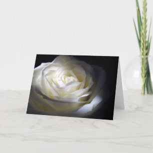 Carte Rose noire et blanche