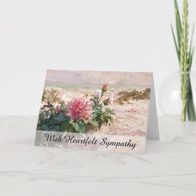 Carte *~* Rose Ocean Sea TV2 Sympathy Love Light (Devant)
