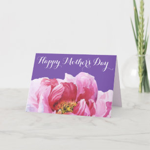 Carte Rose Peony