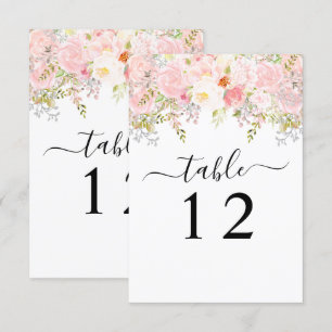 Carte rose Peony Mariage rose pâle