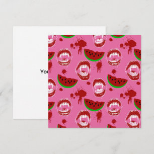 Carte Rose pour la Fête de Summerween Vampire et P