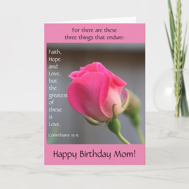 Carte Rose rose et verse sur l'amour, anniversaire de la (Devant)