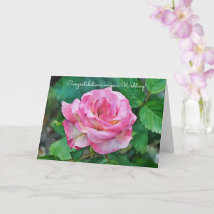 Carte Rose rose Mariage Félicitations Art