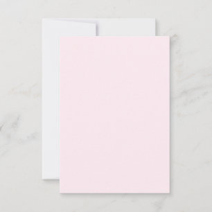 Carte Rose rose pâle rose pâle blanc pastel couleur soli