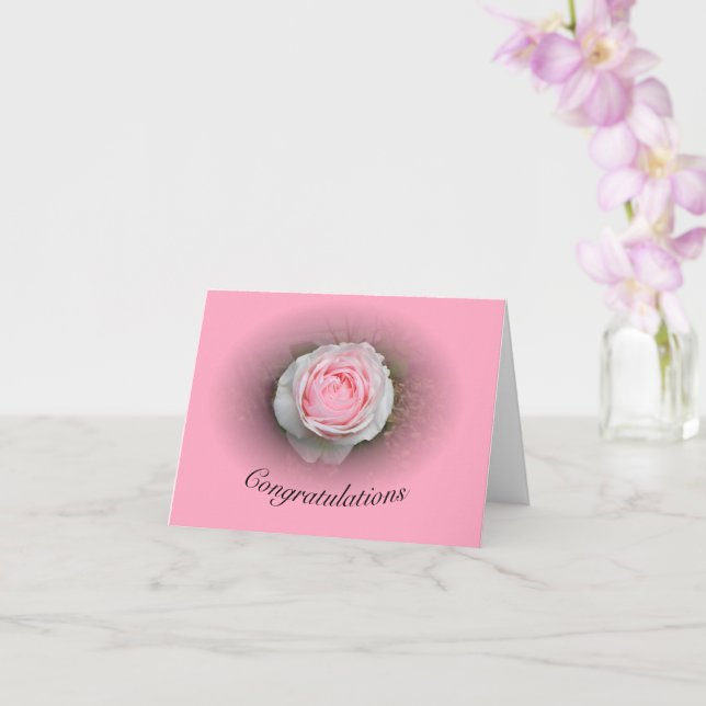 Carte Rose rose Vignette (Orchidée)