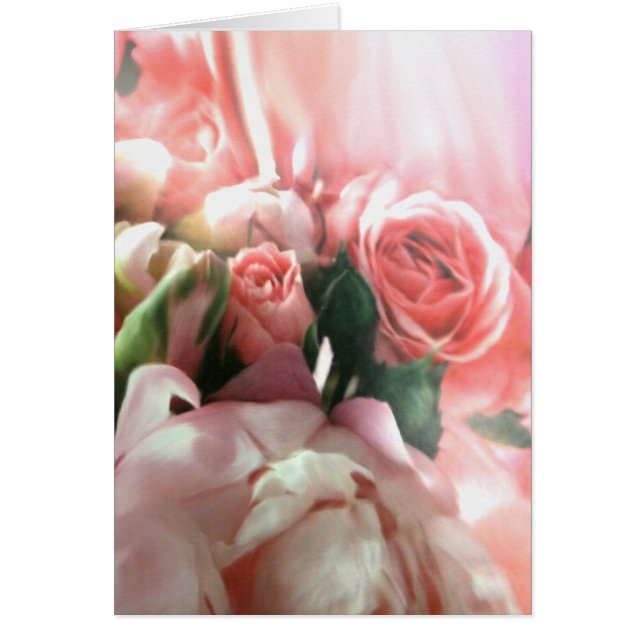 Carte rose Roses (Devant)