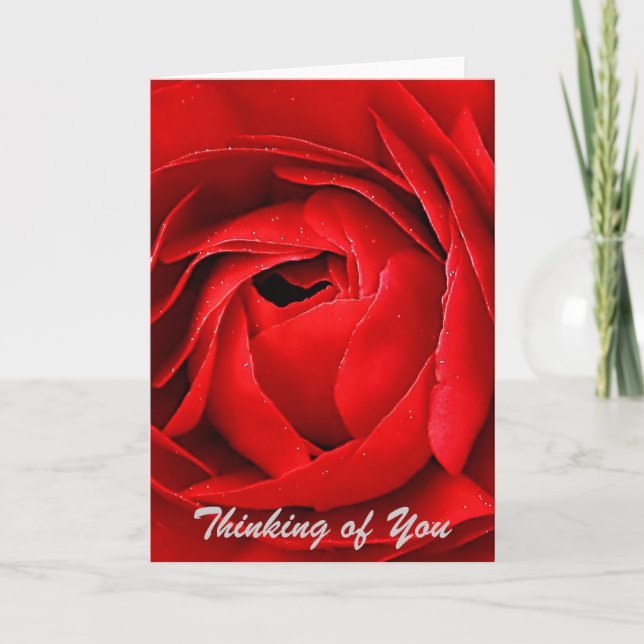 CARTE ROSE ROUGE (Devant)