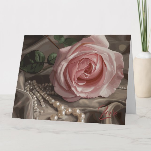 Carte Rose Silken (Devant)