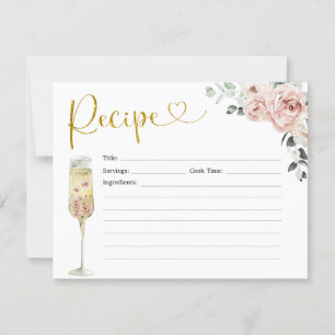 Carte Rose Soiree Gold et Rose Dusty Recette