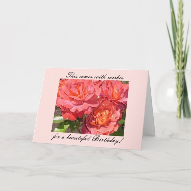 Carte Roses coralliens (Devant)