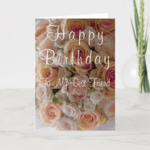 Roses de meilleur ami de joyeux anniversaire