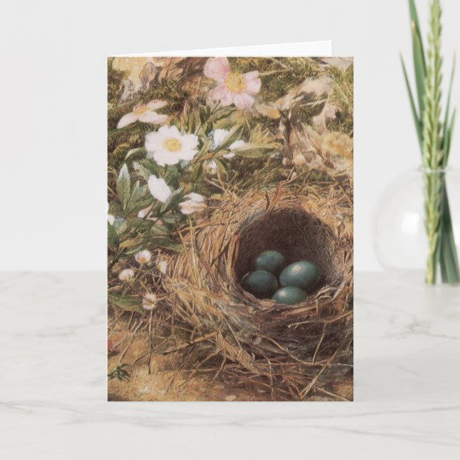 Carte Roses de nids d'oiseaux et de chiens par John Will (Devant)