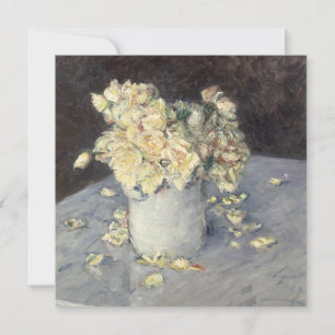 Carte Roses jaunes dans un vase de Caillebott Impression