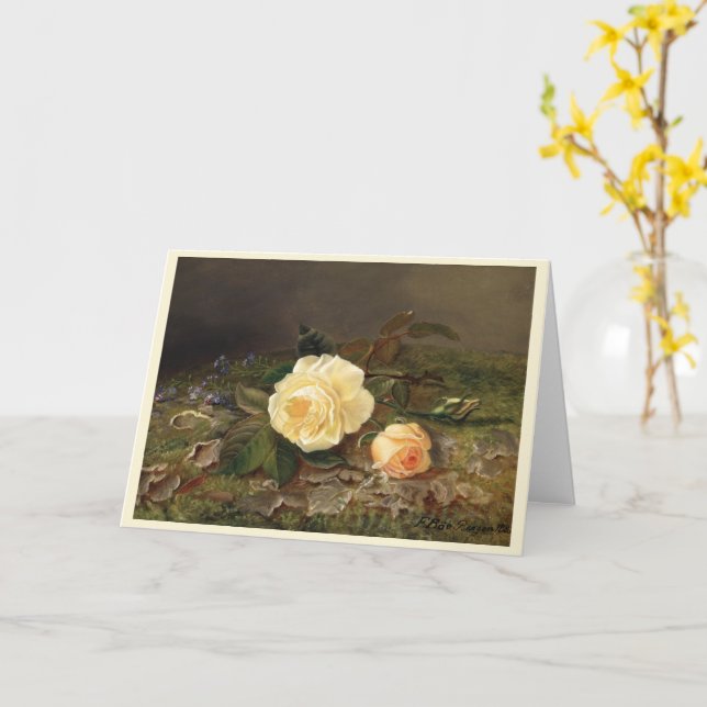 Carte Roses Jaunes, Joyeux anniversaire (Fleur jaune)